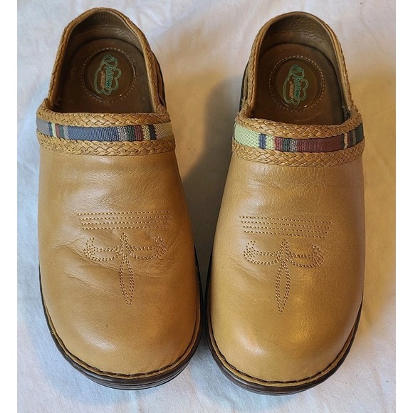 Durango Shoes - Durango Western Tan Leather Clogs Womens Shoes Slip On  8.5M RD3812 Head West